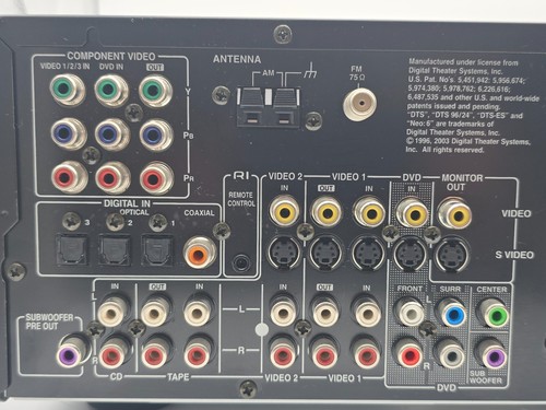 Onkyo Digital AV Home Theater Receiver TX-SR502 6.1 Tested and Working! - Picture 9 of 11