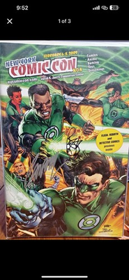 #ad #ad 2009 green Lantern New York Comic Con #4 COA J Scott Campbell amp; Brian Bendis $150.00