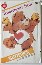Butterick Sewing Pattern 6227 Care Bears Stuffed Animal Tenderheart 17" UNCUT