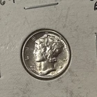 1936 Mercury Dime ~ Gem BU (full split bands - FSB) ~ 90% Silver