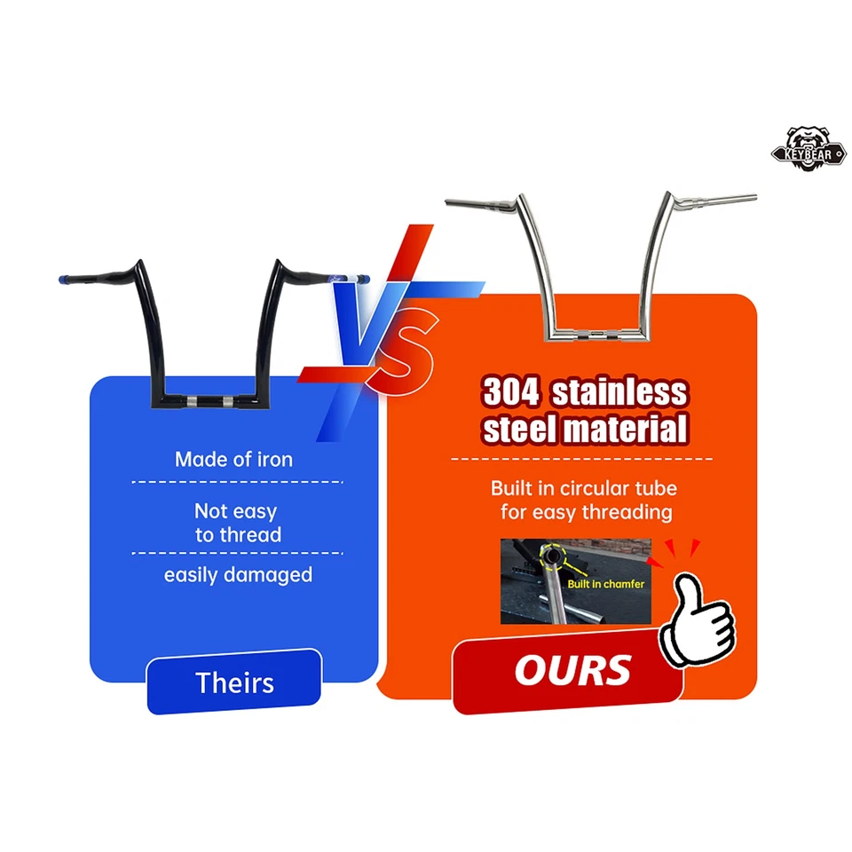 Manillar para Harley David CVO Road Glide Ultra ST, Road Glide2006-24 negro Foto 2 de 4