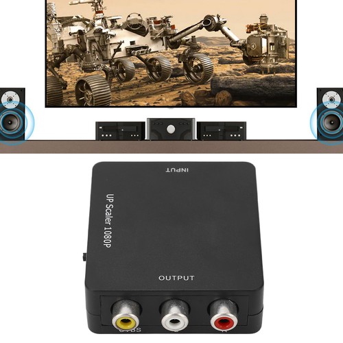 HD To AV Converter HD Multimedia Interface To AV Video Converter Splitter 10 NEW - Afbeelding 7 van 12