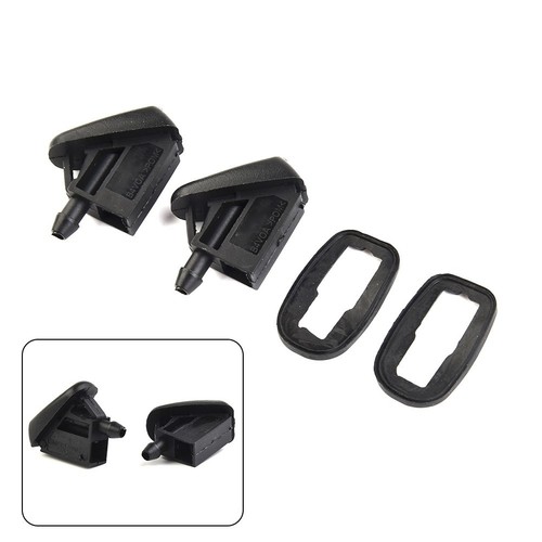 Nozzles Front Windscreen 2 Pcs 2Pcs/set Replacement ABS Plastic Washer - Picture 3 of 12