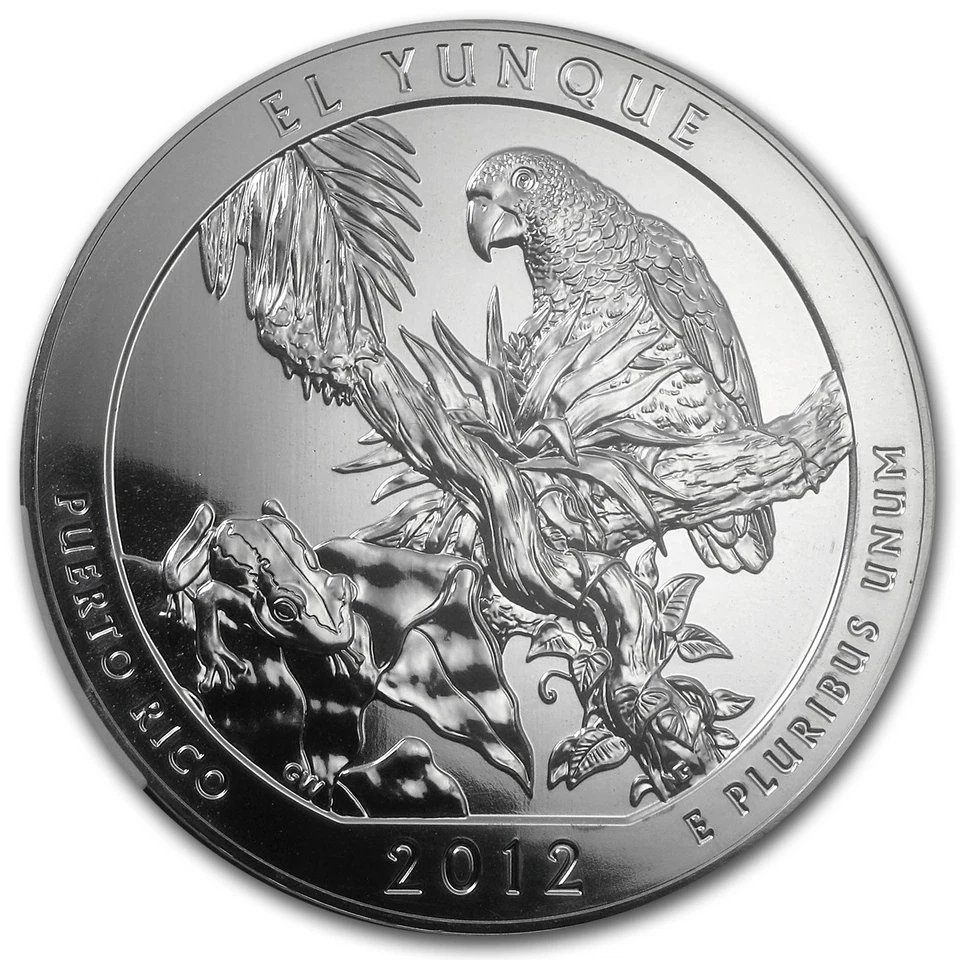 2012 5 oz Silver ATB El Yunque MS-69 DPL NGC (ER) - Image 2 of 3