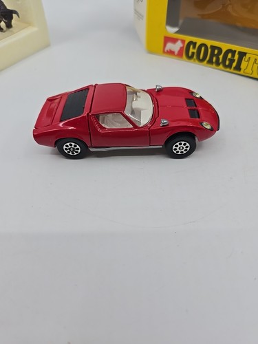 Corgi Toys 342 Red Lamborghini P400GT Miura Fighting Bull Whizz Wheels W/Box H/M - Picture 8 of 20