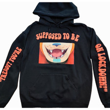 Friday Night at Freddy's FNAF Mens Lockdown Hoodie Size S Black Hot Topic Rare