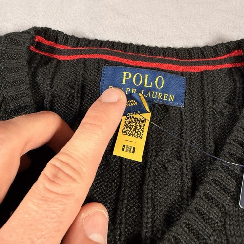 NEU POLO RALPH LAUREN PULLOVER KLASSISCHE WESTE SCHWARZ JUNGEN Medium - Bild 2 von 6