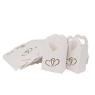 50pcs Favors Box Candy Box Wedding Christening Gift (White) Candy Boxes Gift box