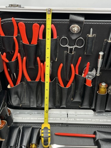Estuche de herramientas completo de polietileno para electricistas Weller Xcelite serie 100 *sin usar* - Imagen 11 de 20