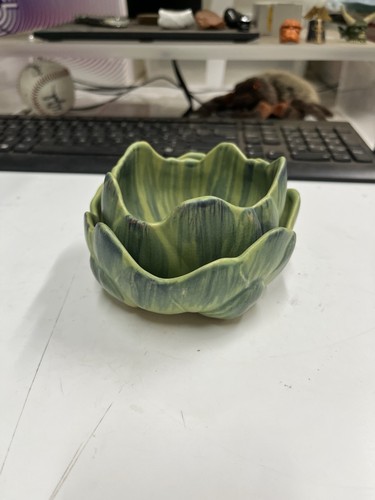 Patricia Garrett Great Impressions Artichoke Bowl California Art Pottery 2000 - Picture 3 of 8