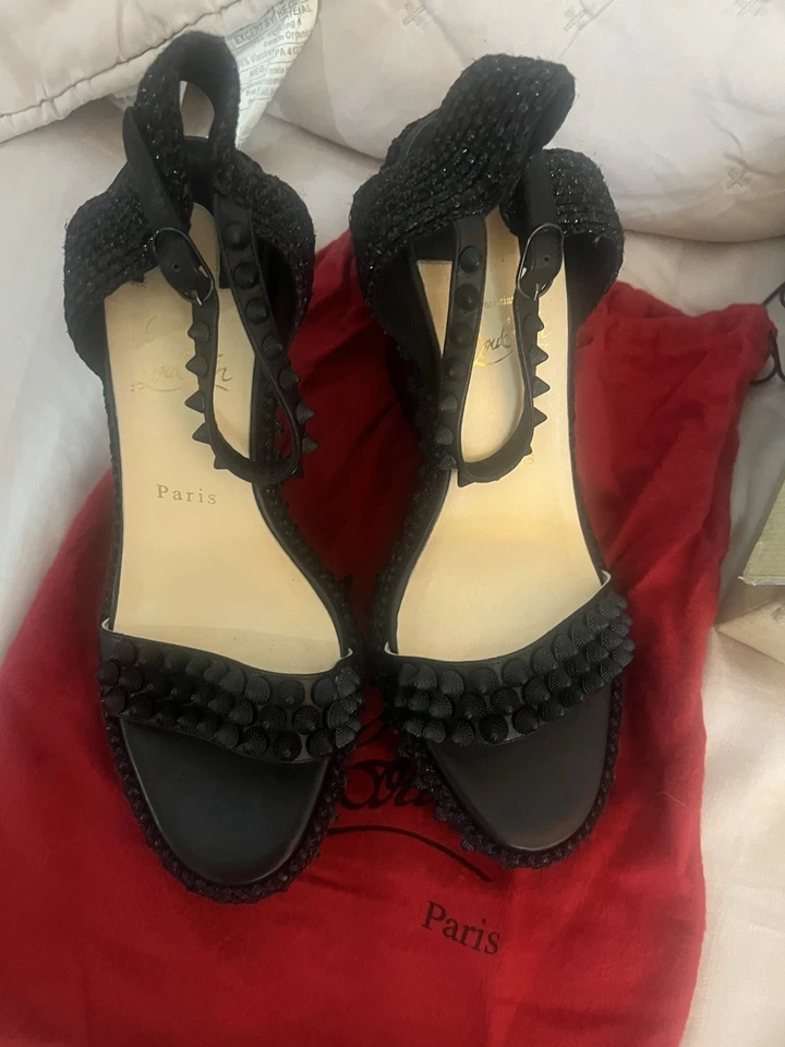CHRISTIAN LOUBOUTIN MADMONICA 120 NEGRO Talla 40 9.5 Foto 3 de 4