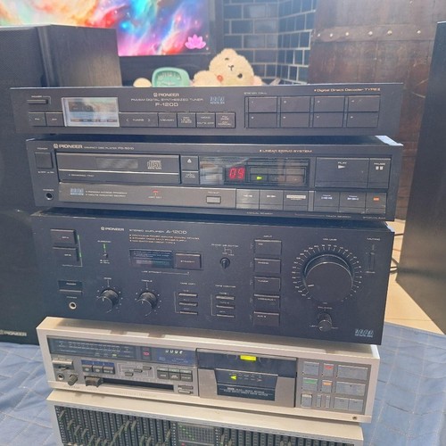 Pioneer A-120D Preamplificatore Stereo Amplificatore Vintage Nero Funzionante Confermato - Foto 4 di 7