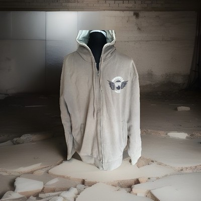 John Bauer Herren Sweatjacke Joggingsjacke Gr.XXL Khaki mit Reißverschluss 100% 