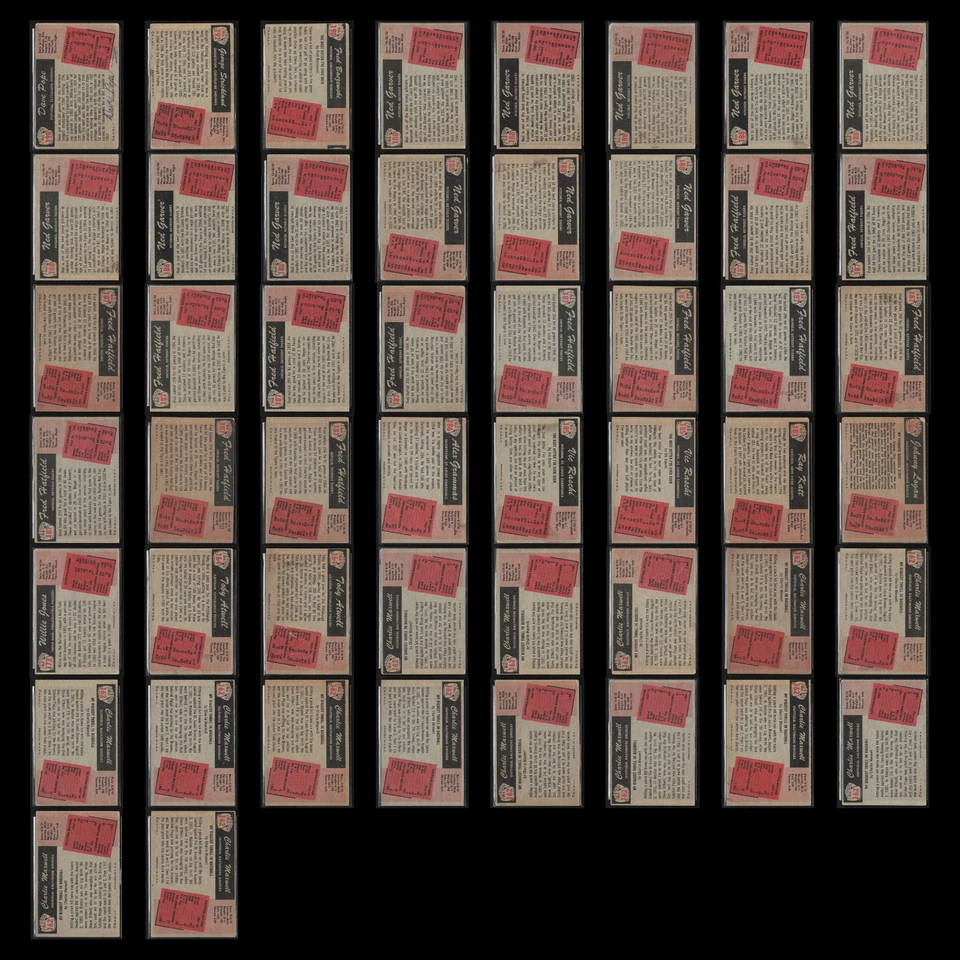 Лот 1955 Bowman 50 винтажных бейсбольных карточек дилерский оптовый набор Builder Commons VG MLB - Изображение 2 из 4