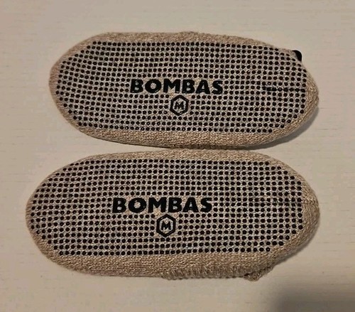 Bombas Gripper Slipper House Socken beige meliert Schuhe Größe M