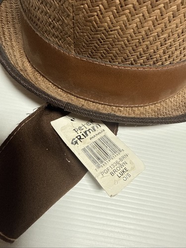 Peter Grimm Hat Brown Luke Fedora Style - Cold One Bottle Opener One Size NEW 56 - Picture 3 of 14