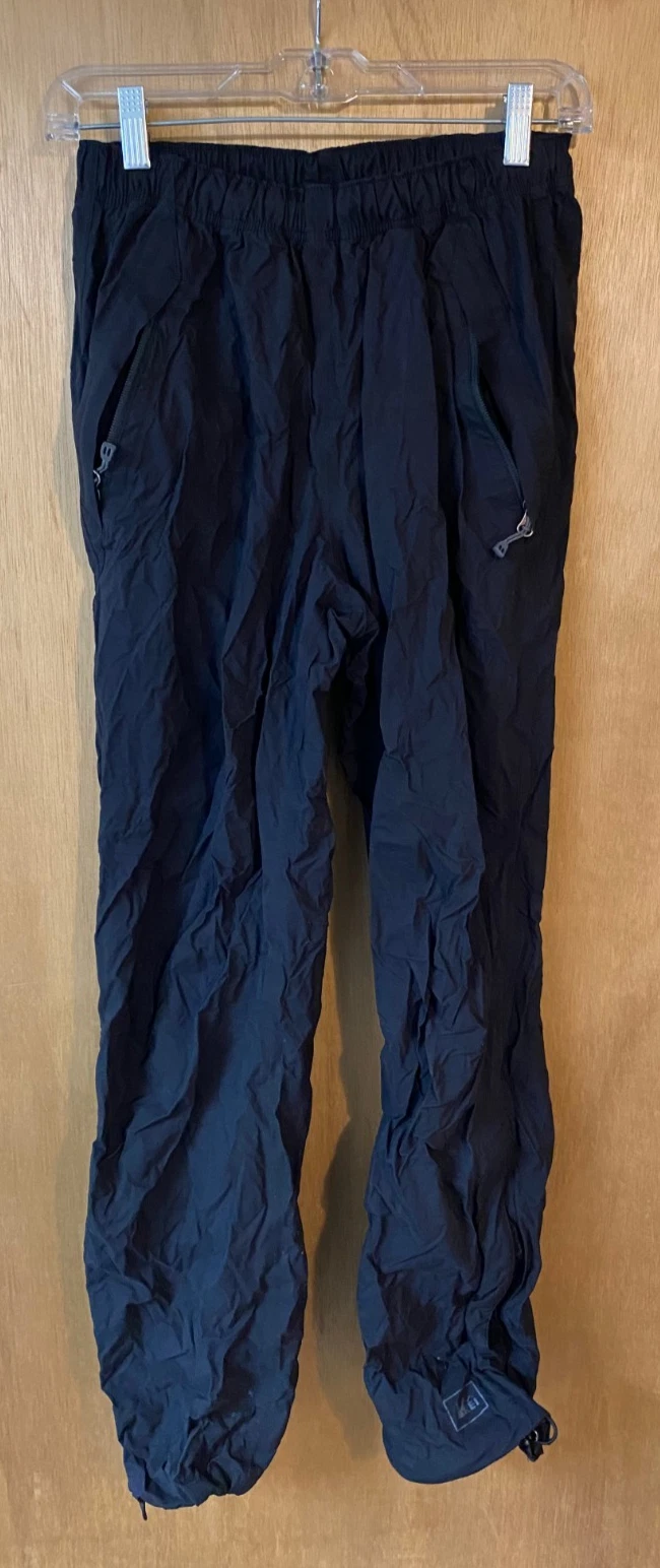 REI Packable Rain Pants Men's Black Drawstring Waterproof - Size S
Opens in a new window or tab