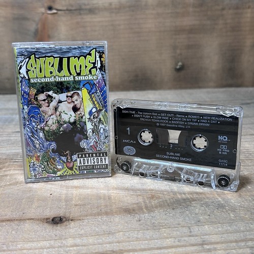 Vintage Original SUBLIME Second Hand Smoke Cassette Tape 1997 - Picture 2 of 5