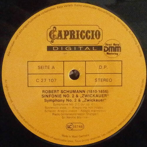 Robert Schumann , Radio-Sinfonieorchester Stuttgart Conducted By - Picture 3 of 4