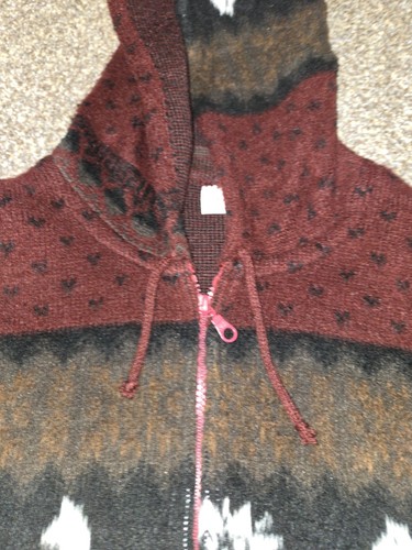 Artesanias Tuntaquimba Jacket Adult Medium Southwestern Handmade Ecuador Wool - Picture 6 of 11