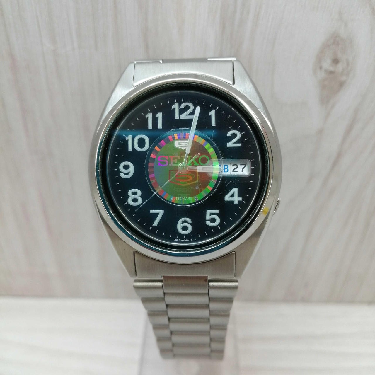 Steel 5 Men’s Watch 37mm Used Automatic Stainless Seiko - vintagewatches.pk