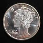 1 Ounce Silver Round .999 Fine Silver