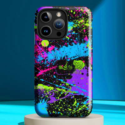 Retro 80s Neon Paint Cell Phone Case #1 fits select iPhone  & Samsung  models