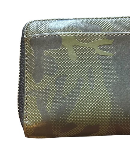 Jack Spade Green CamoCamouflage Full Size Zip Around Wallet Men's Credit Card - Picture 11 of 15