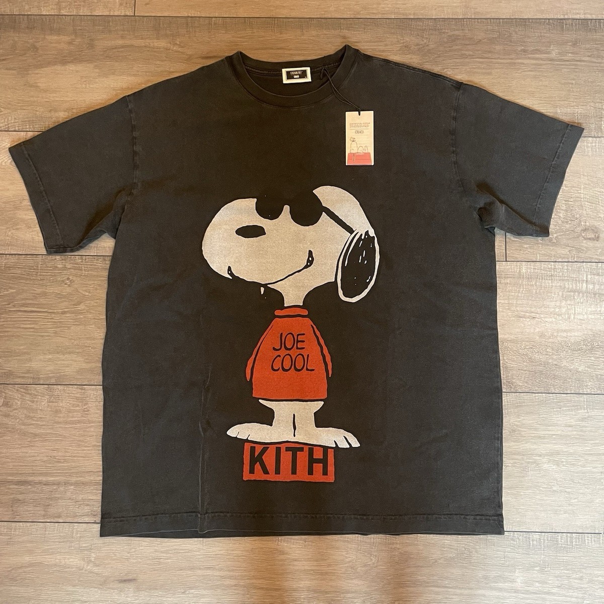 KITH for Peanuts Joe Cool Vintage Tee|2025|XL|Black|IN HAND KITH for Peanuts Joe Cool Vintage Tee|2025|XL|Black|IN HAND