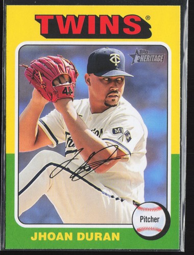 Joan Duran 2024 Topps Heritage #100 Minnesota Twins