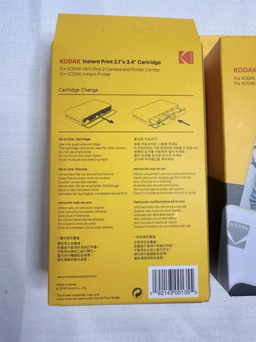Kodak Mini 2 Retro Bluetooth Instant Photo Printer White Bundle W/2 Cartridge - Picture 5 of 5