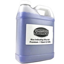 2 LBS 1 Quart of Dessicant Beads For Desiccant Air Dryers Silica Gel Blue