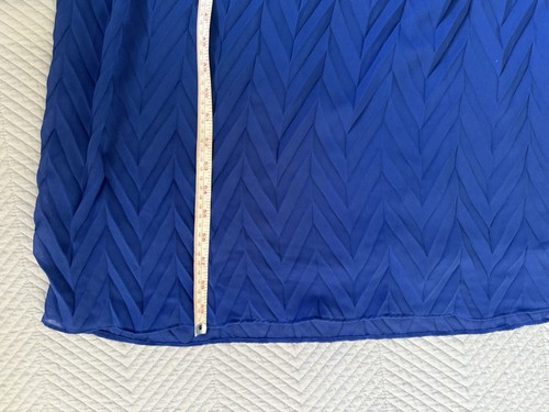 City Chic Dress Womens Size Small Blue Pleated Flowing Maxi Lightweight Long - Picture 7 of 12
