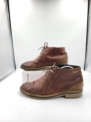 Barbour Herren rothaarige braune Leder Chukka Stiefel UK Größe 8 - Bild 2 von 8