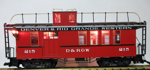 LGB 4075 D & R G W Drivers Caboose con iluminación y marcadores iluminados | Zustand: New