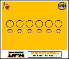 For BMW 5 525 / 530 D/XD Diesel Injector Outer Body & Copper Base Washer Kit x 6