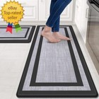Kitchen Mat [2 PCS] Cushioned Anti-Fatigue Non-Skid Waterproof Rugs Ergonomic Co