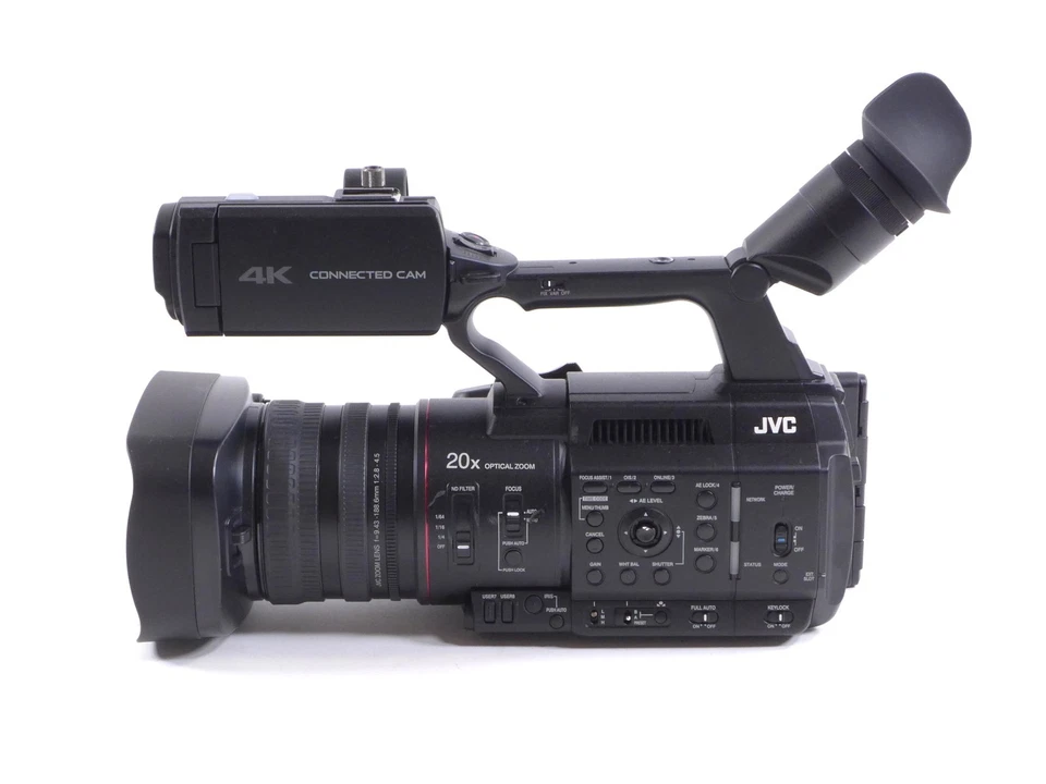 JVC GY-HC500U, 1" CMOS 4K Professional Camcorder, 20x Optical Zoom,  41hrs - Image 4 of 4