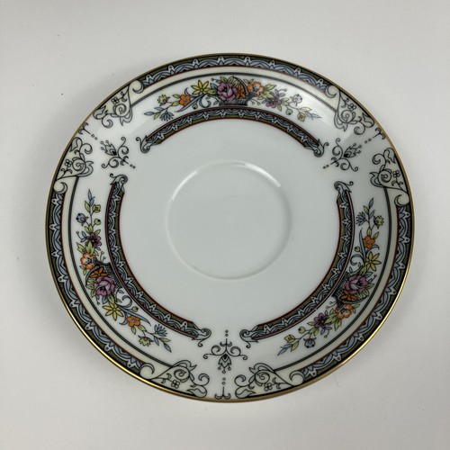 Mikasa Japan Fine China Cambridge L9015 Footed Cup Saucers Lot 5 Each - Picture 3 of 5