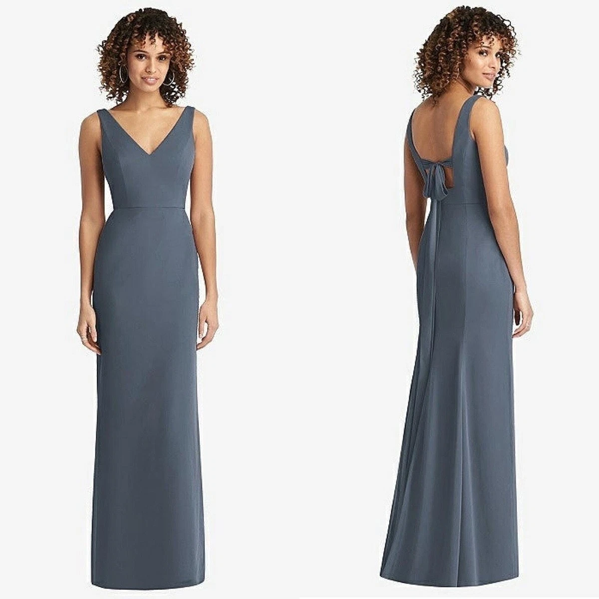 ebay silver bridesmaid dresses Rustic Cap Sleeve Mermaid Dark Grey Sequin Bridesmaid Dresses main image 1