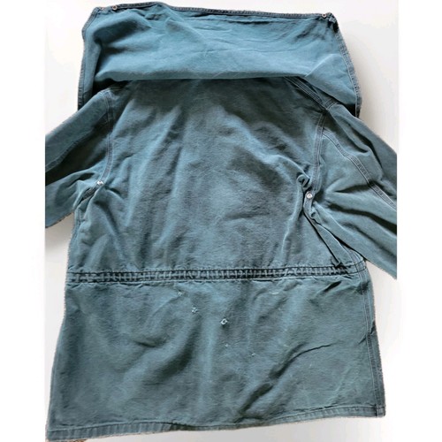 Vintage 90s Carhartt Chore Jacket CW043 Cape Duster Coat Green Size XL USA - Bild 8 von 10