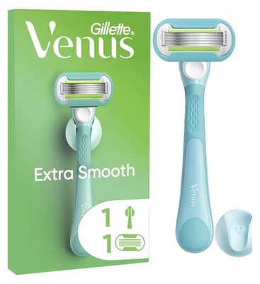 Gillette Venus extra glattes Damenrasiermesser mit 5 Klingen Patrone