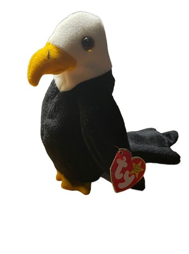 Ty Beanie Baby Baldy the Eagle Beanbag Plush 1996 With Tag - Picture 1 of 3