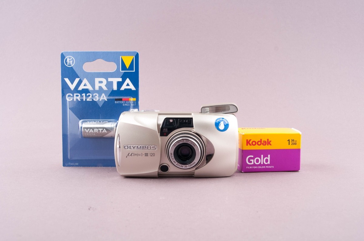 Olympus MJU III 120 Quartz Date 35mm Point & Shoot Film