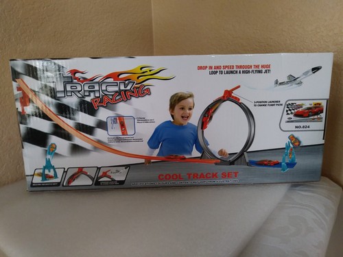 Track Racing Diecast Ferrari Car Jet Fully Motorized Stunt Launcher Play Set 826 - Picture 2 of 2