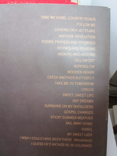 The John Denver Song Book, Cherry Lane Music Co. 1971 & Gordon Lightfoot Sundown - Picture 2 of 3