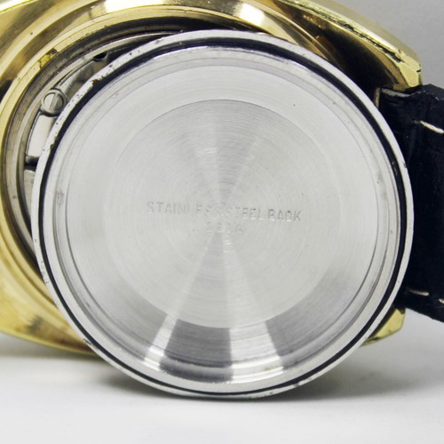 Technos Skysonic Day Date Gold Plated Steel Mens Vintage Wrist Watch - Picture 8 of 8