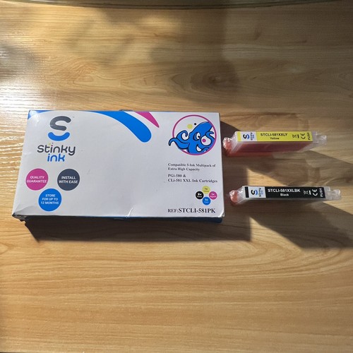 Stinky Ink 7-Ink Cartridges Extra High Capacity PGi-580 and CLi-581 XXL *bnib* - Afbeelding 2 van 7