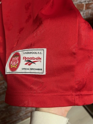 Liverpool 1996 1997 Home Football Soccer Shirt Jersey Reebok Size 46/48 - Picture 13 of 20