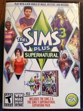The Sims 3 Plus Supernatural Expansion Pack (PC, 2012) Video Game! C26